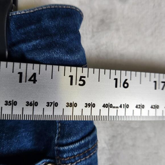 Wax Jean Butt I Love You Jeans Distressed Blue Denim Size 11 - Picture 4 of 9